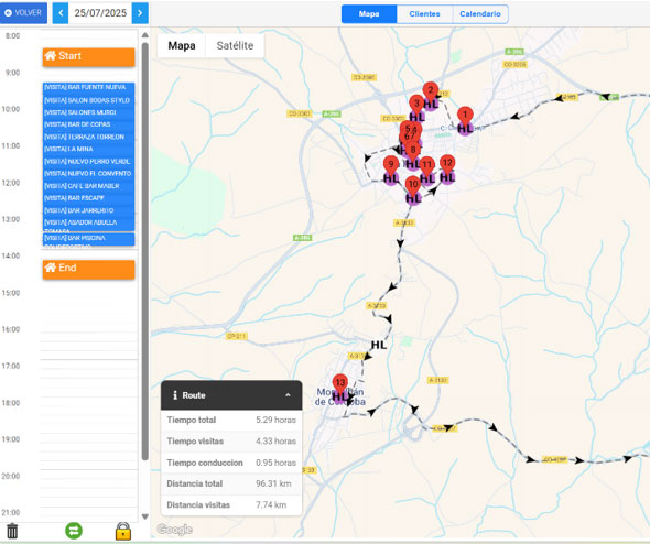 herramienta2 aplicación o software de gestión de flotas y planificación de rutas.